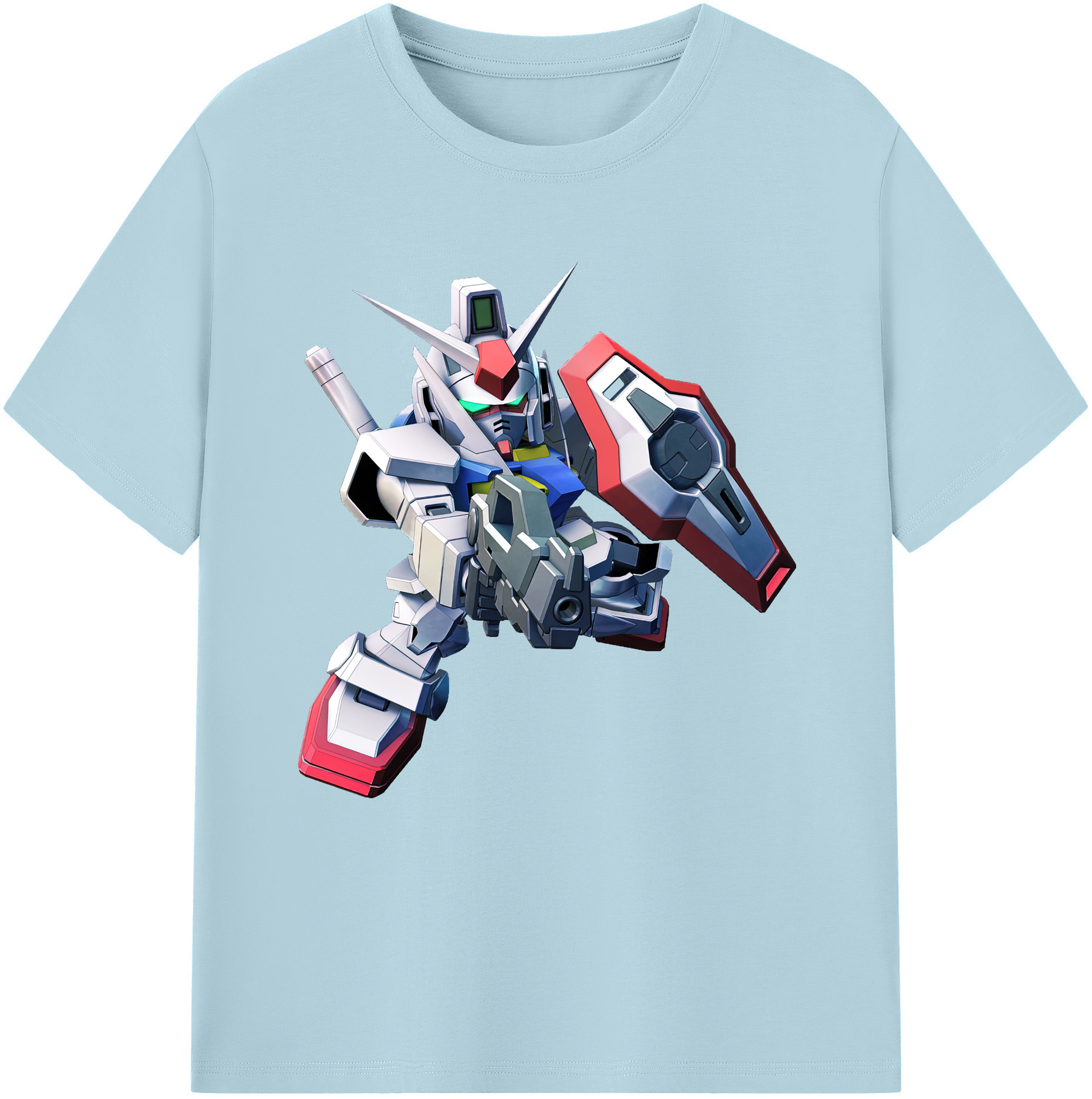 （画像用） 機動戦士ガンダム Mobile Suit Gundam 綿100％半袖Tシャツ（フロントプリント）